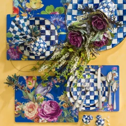 MacKenzie-Childs Royal Check Enamel Serving Platter* Outdoor Entertaining