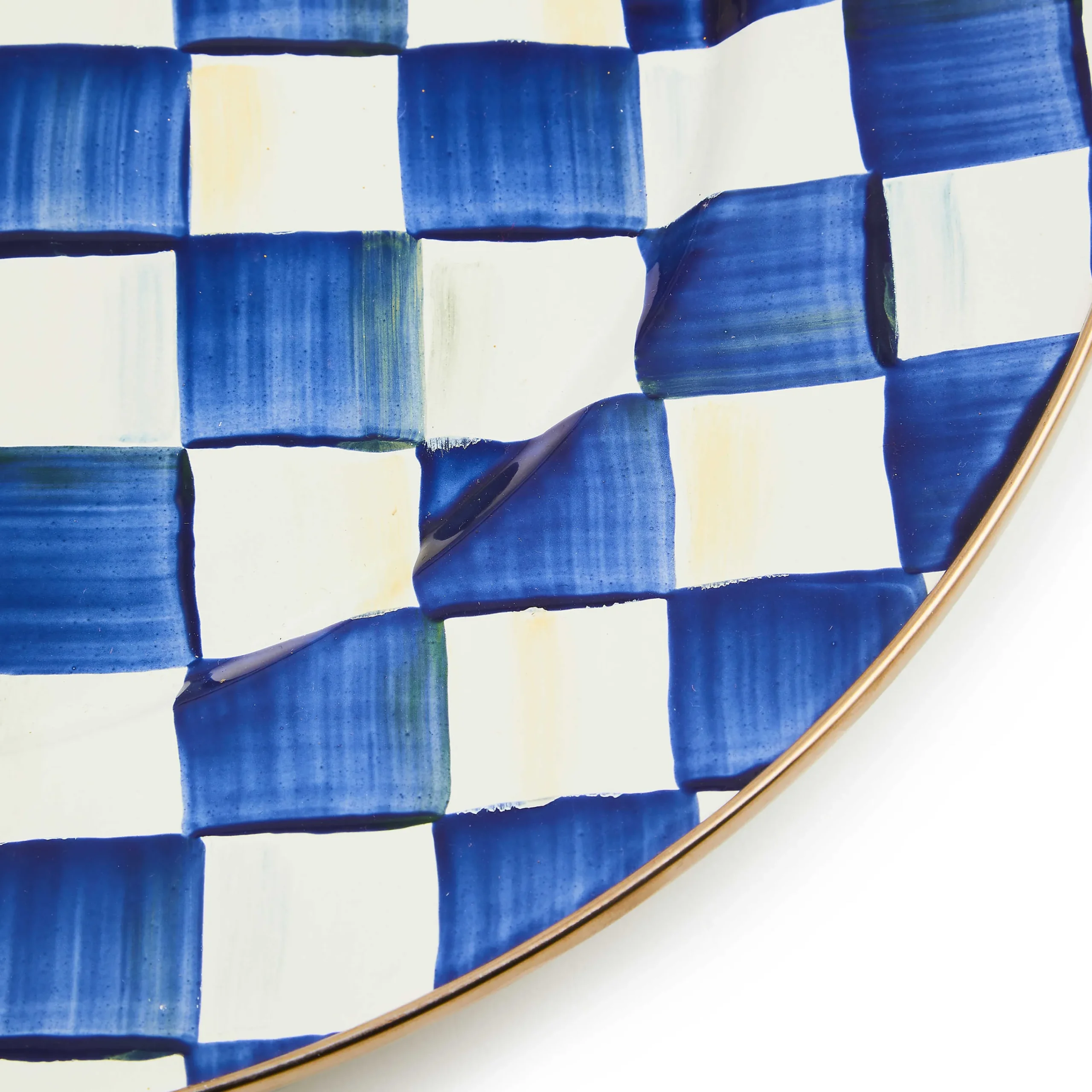 MacKenzie-Childs Royal Check Enamel Serving Platter* Outdoor Entertaining
