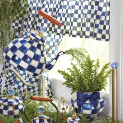 MacKenzie-Childs Royal Check Enamel Tea Kettle - 3 Quart* Tea Kettles