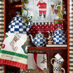 MacKenzie-Childs Royal Check Enamel Teapot - 4 Cup* Outdoor Entertaining