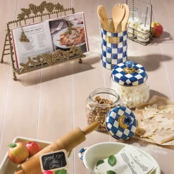 MacKenzie-Childs Royal Check Enamel Utensil Holder* Kitchen Storage & Organization