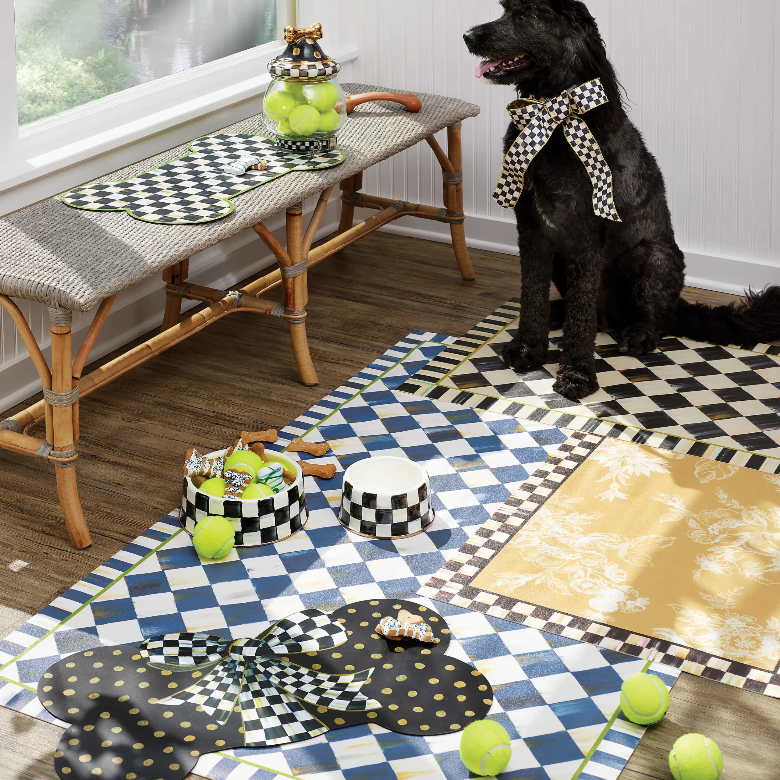 MacKenzie-Childs Royal Check Floor Mat - 3' X 5'* Rugs