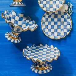 MacKenzie-Childs Royal Check Fluted Cake Stand* Outdoor Entertaining