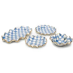MacKenzie-Childs Royal Check Fluted Dessert Plate* Outdoor Entertaining