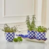 MacKenzie-Childs Royal Check Herb Garden Set* Pots & Planters