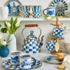 MacKenzie-Childs Royal Check Mug* Outdoor Entertaining