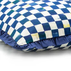 MacKenzie-Childs Royal Check Ruffled Square Pillow* Pillows, Throws, & Cushions