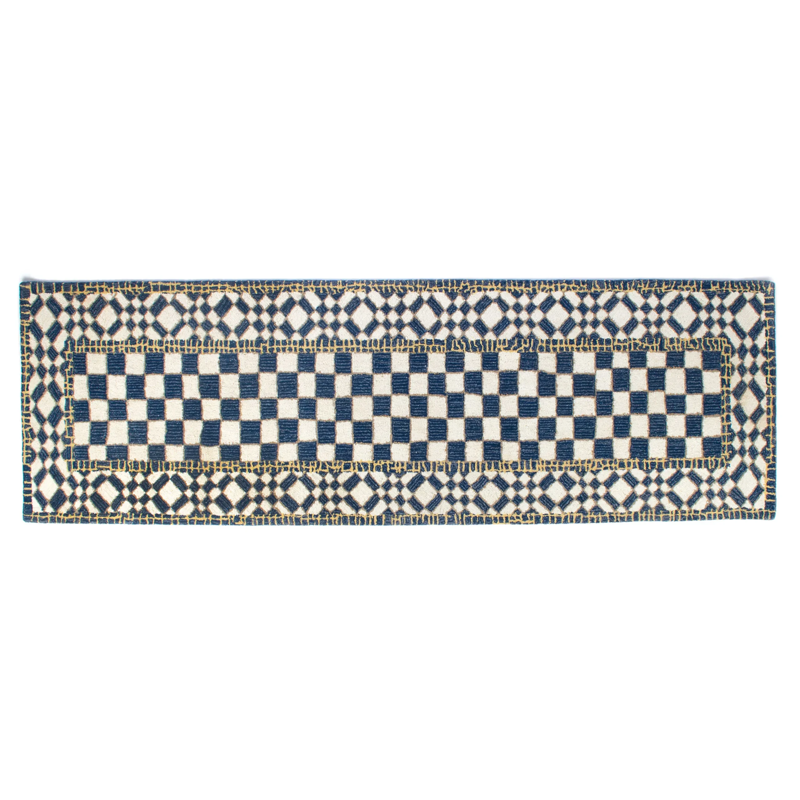 MacKenzie-Childs Royal Check Rug - 2'6" X 8' Runner* Rugs