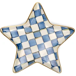 MacKenzie-Childs Royal Check Star Plate* Outdoor Entertaining