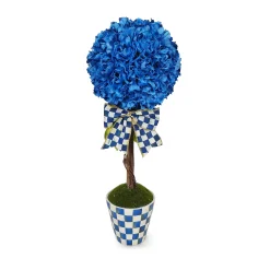 MacKenzie-Childs Royal Check Topiary Drop In - Small* Greenery & Florals