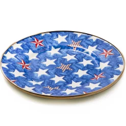 MacKenzie-Childs Royal Star Enamel Salad/Dessert Plate* Outdoor Entertaining