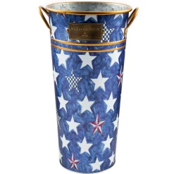 MacKenzie-Childs Royal Star Flower Buckets - Set Of 3* Pots & Planters