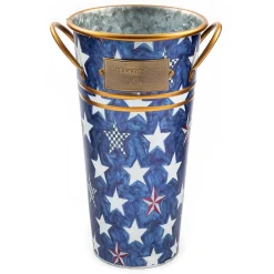 MacKenzie-Childs Royal Star Flower Buckets - Set Of 3* Pots & Planters