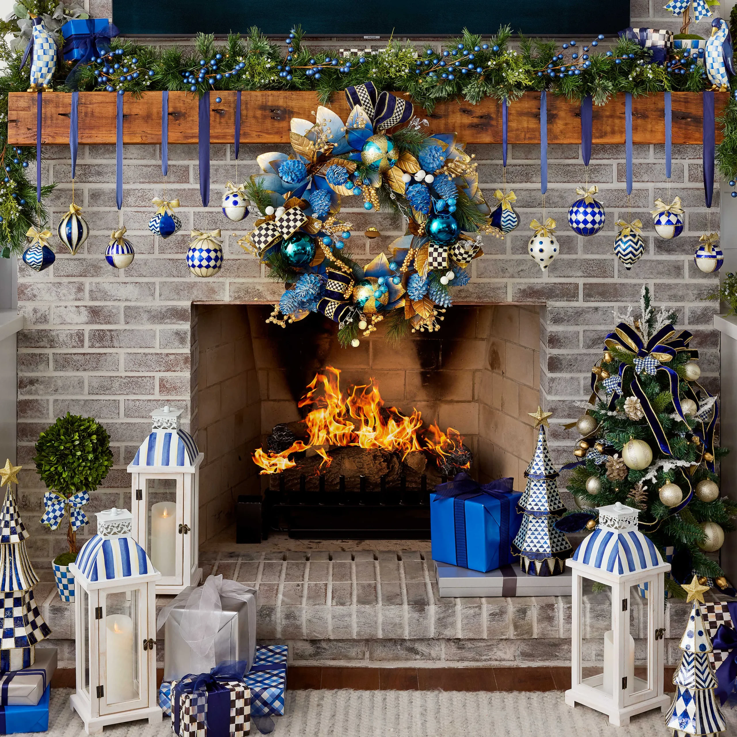 MacKenzie-Childs Royal Tabletop Tree* Greenery & Florals