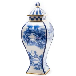 MacKenzie-Childs Royal Toile Ginger Jar - Large* Kitchen Storage & Organization