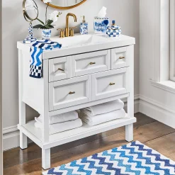 MacKenzie-Childs Royal Zig Zag Bath Rug* Bed & Bath