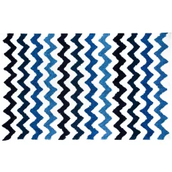 MacKenzie-Childs Royal Zig Zag Bath Rug - Large* Bed & Bath