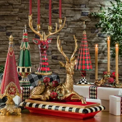 MacKenzie-Childs Shimmer Dinner Candles - Gold - Set Of 2* Candles & Fragrances