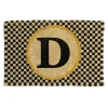 MacKenzie-Childs Single Letter Monogrammed Entrance Mat - D* Outdoor Rugs & Mats
