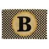 MacKenzie-Childs Single Letter Monogrammed Entrance Mat - B* Outdoor Rugs & Mats
