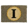MacKenzie-Childs Single Letter Monogrammed Entrance Mat - I* Outdoor Rugs & Mats