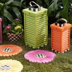 MacKenzie-Childs Small Shutter Lantern - Orange* Outdoor Decor