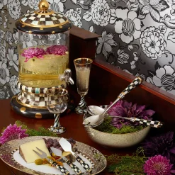 MacKenzie-Childs Soho Serving Bowl - Platinum* Outdoor Entertaining