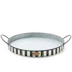 MacKenzie-Childs Spectator Galvanized Serving Trays - Set Of 2* Outdoor Entertaining