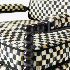 MacKenzie-Childs Spindle Check Outdoor Chair* Outdoor Furniture