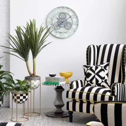 MacKenzie-Childs Spot On Accent Table - Black* Living Room