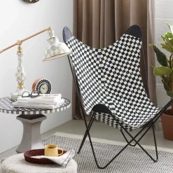 MacKenzie-Childs Spot On Accent Table - Black* Living Room