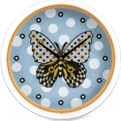 MacKenzie-Childs Spot On Butterfly Wall Clock* Room Accents