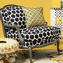 MacKenzie-Childs Spot On Chair - Black* Living Room