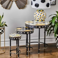 MacKenzie-Childs Spot On Nesting Tables - Set Of 3* Living Room
