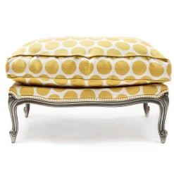 MacKenzie-Childs Spot On Ottoman - Buttercup* Living Room