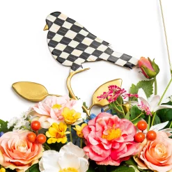 MacKenzie-Childs Spring Blooms Bird Arch Wreath* Entryway & Porch