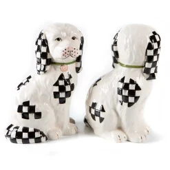MacKenzie-Childs Staffordshire Dog Figures - Set Of 2* Room Accents