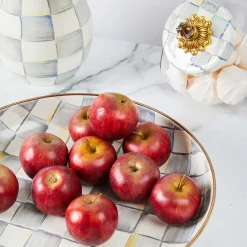 MacKenzie-Childs Sterling Check Enamel Abundant Bowl* Outdoor Entertaining