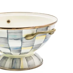 MacKenzie-Childs Sterling Check Enamel Almost Everything Bowl* Outdoor Entertaining