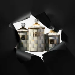 MacKenzie-Childs Sterling Check Enamel Canister - Small* Room Accents