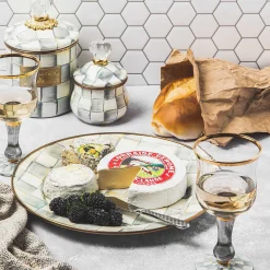 MacKenzie-Childs Sterling Check Enamel Charger/Plate* Outdoor Entertaining