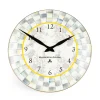 MacKenzie-Childs Sterling Check Enamel Clock* Room Accents