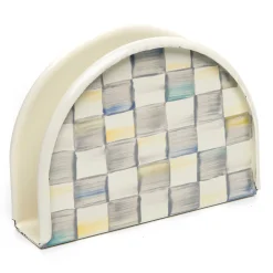 MacKenzie-Childs Sterling Check Enamel Napkin Holder* Outdoor Entertaining