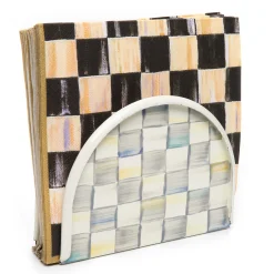 MacKenzie-Childs Sterling Check Enamel Napkin Holder* Outdoor Entertaining