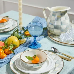 MacKenzie-Childs Sterling Check Enamel Pitcher* Outdoor Entertaining