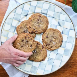 MacKenzie-Childs Sterling Check Enamel Serving Platter* Outdoor Entertaining