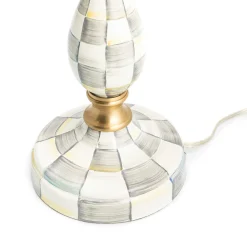 MacKenzie-Childs Sterling Check Enamelware Reading Table Lamp* Lighting