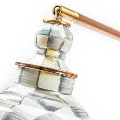 MacKenzie-Childs Sterling Check Enamelware Reading Floor Lamp* Lighting