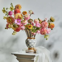 MacKenzie-Childs Sterling Check Great Vase* Room Accents