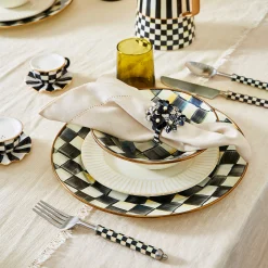 MacKenzie-Childs Supper Club 3-Piece Place Setting - Courtly Check* Outdoor Entertaining